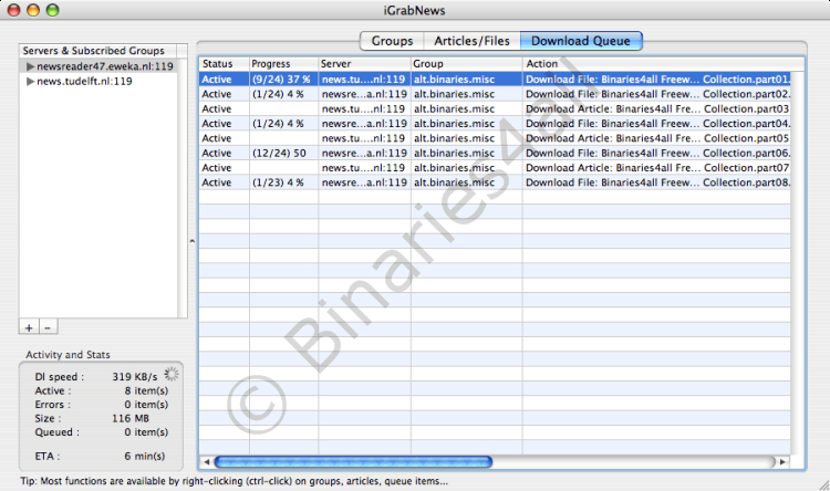 Igrabnews Tutorial Downloading Using Nzb Files Binaries4all Usenet